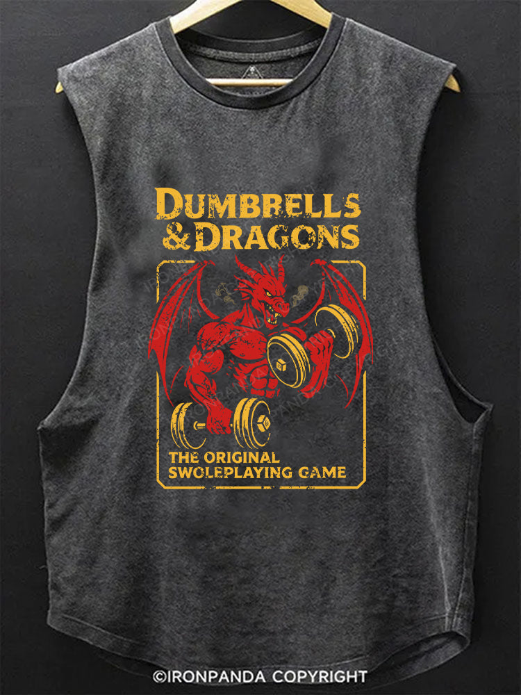 DUMBBELLS & DRAGONS Scoop Bottom Cotton Tank