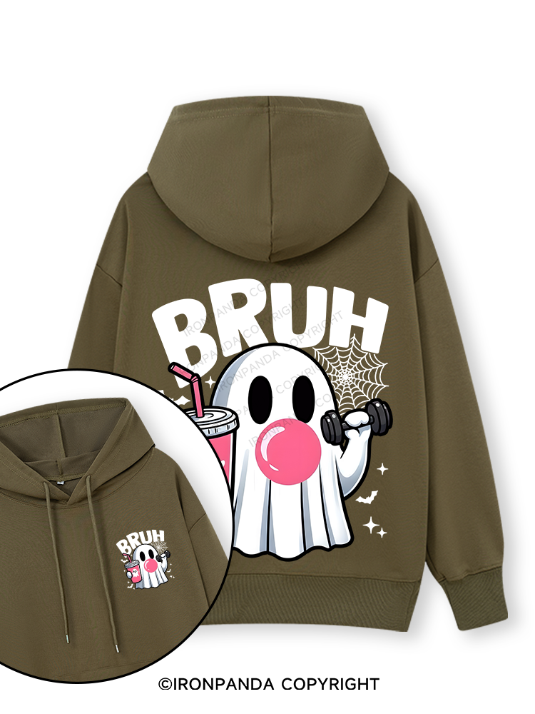 BRUH Double-Sided Printed Classic Gym Hoodie