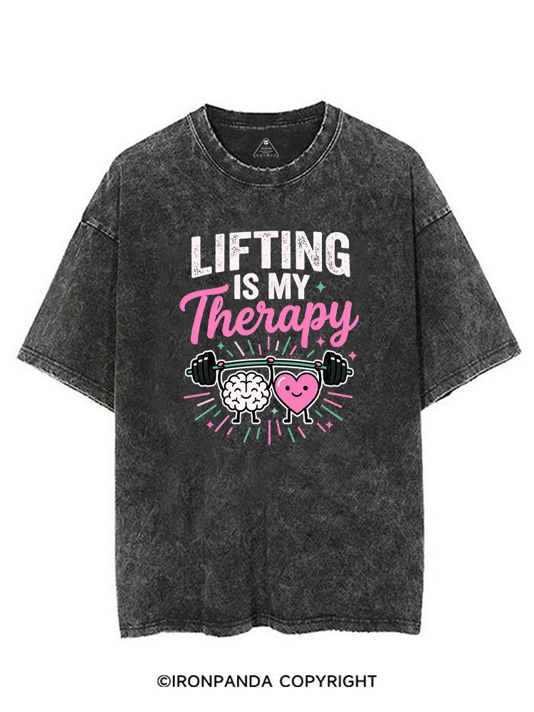 Lifting Is My Therapy VINTAGE GYM SHIRT
