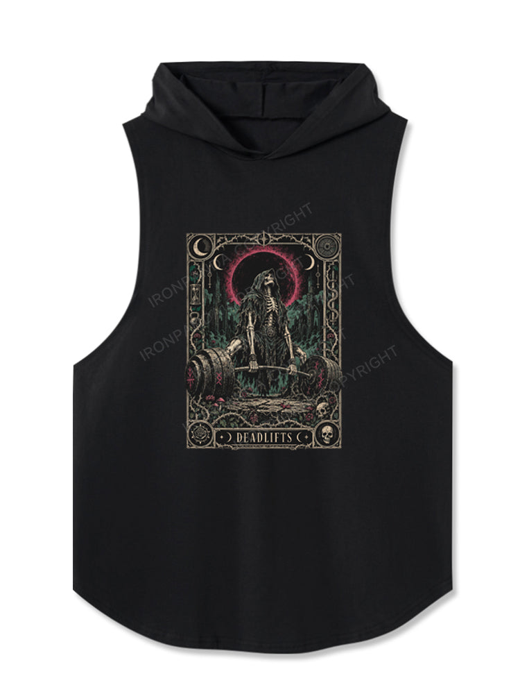 Grim Reaper Weightlifting Hooded Tank