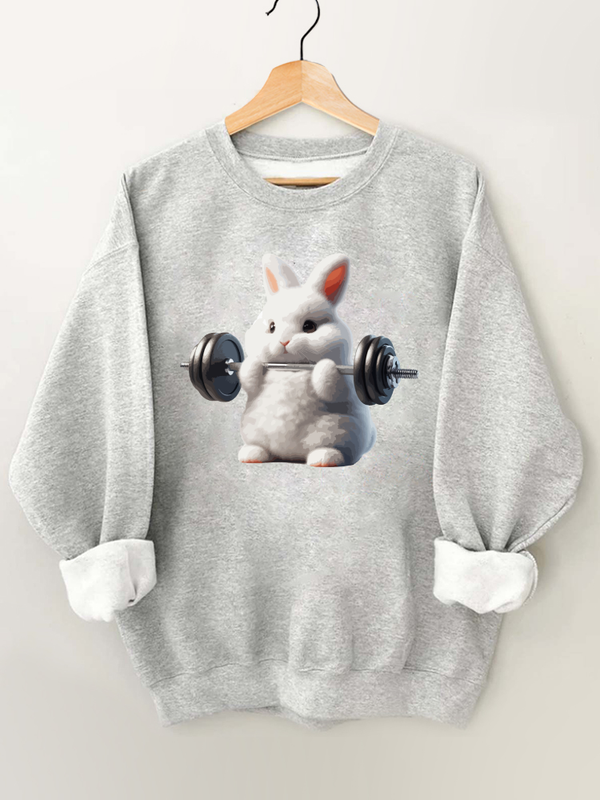 Weightlifting Rabbit Gym Sweatshirt