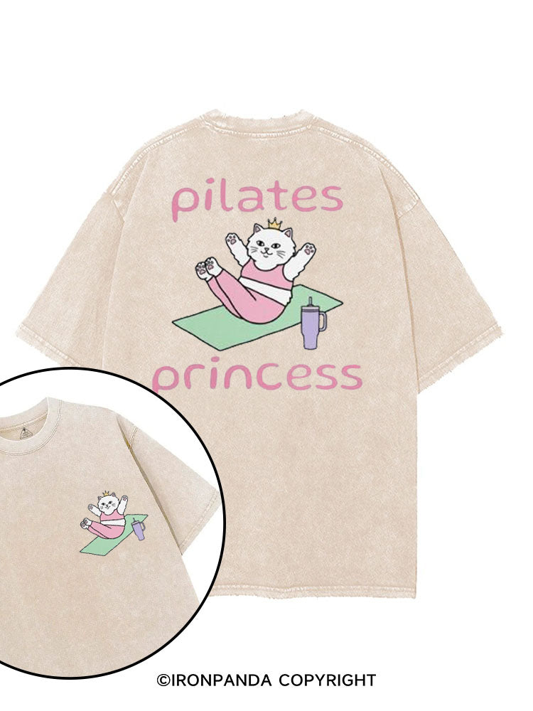 PILATES PRINCESS GYM KITTY printed Gym Shirt