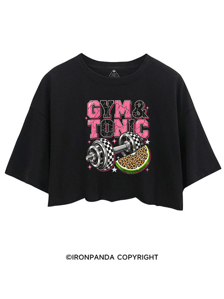 GYM & TONIC STAY STRONG STAY WILD CROP TOPS