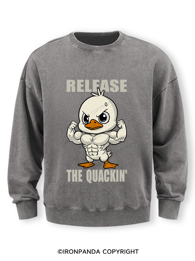 release the quackin' Washed Sweatshirt