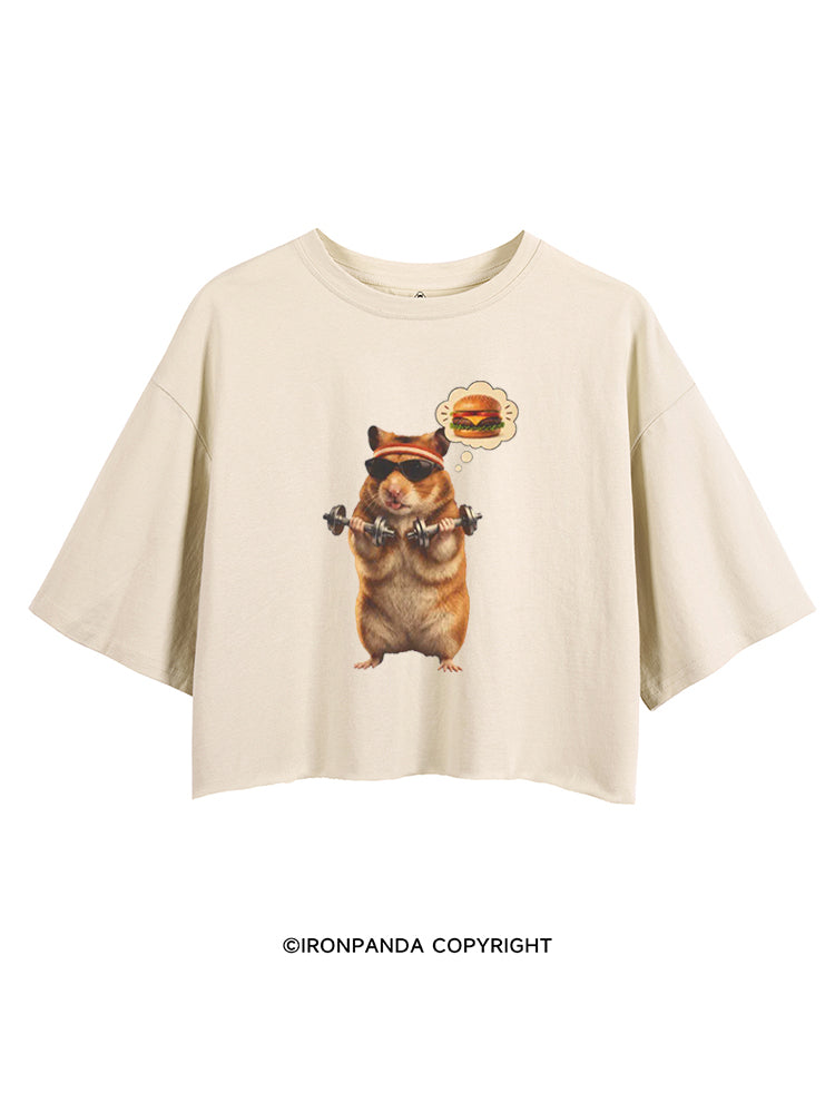 Gym Hamburger Hamster CROP TOPS