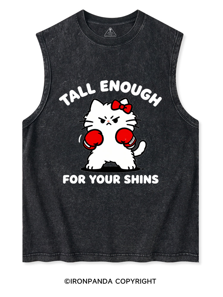 Tall Enough For Your Shins Washed Tank