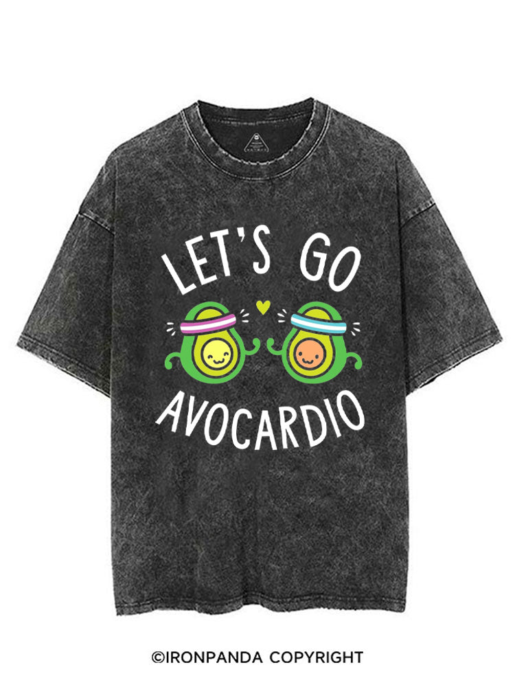 LET'S GO AVOCARDIO VINTAGE GYM SHIRT