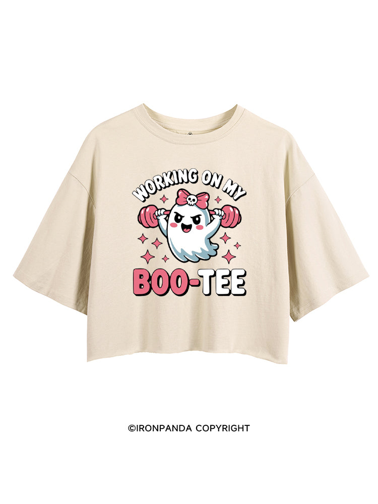 WORKING ON MY BOO-TEE CUTE GHOST CROP TOPS