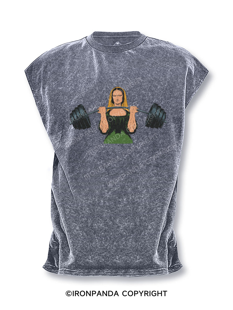 Mona Lifta Funny Workout Cut Off Tank