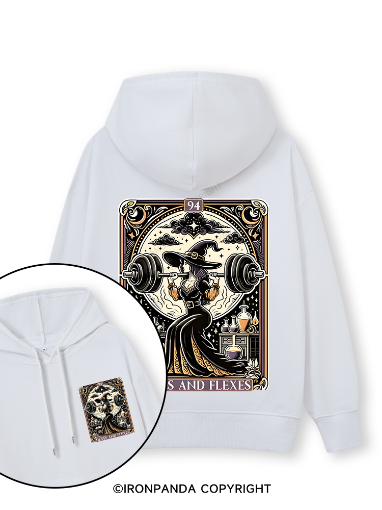 HEXES AND FLEXES Double-Sided Printed Classic Gym Hoodie