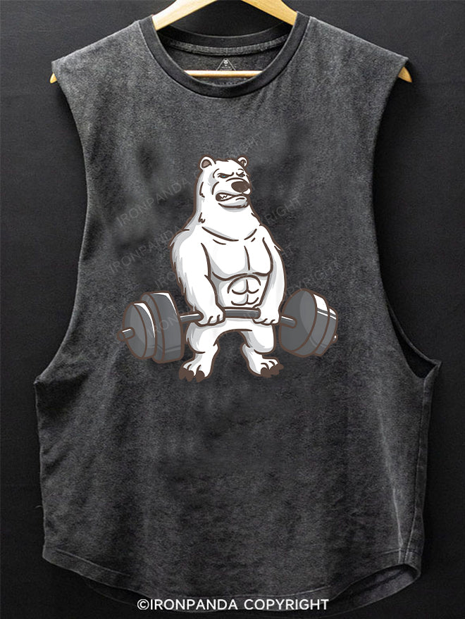 WEIGHTLIFTING POLAR BEAR BOTTOM COTTON TANK