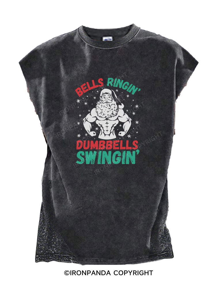 BELLS RINGIN DUMBBELLS SWINGIN Cut Off Tank
