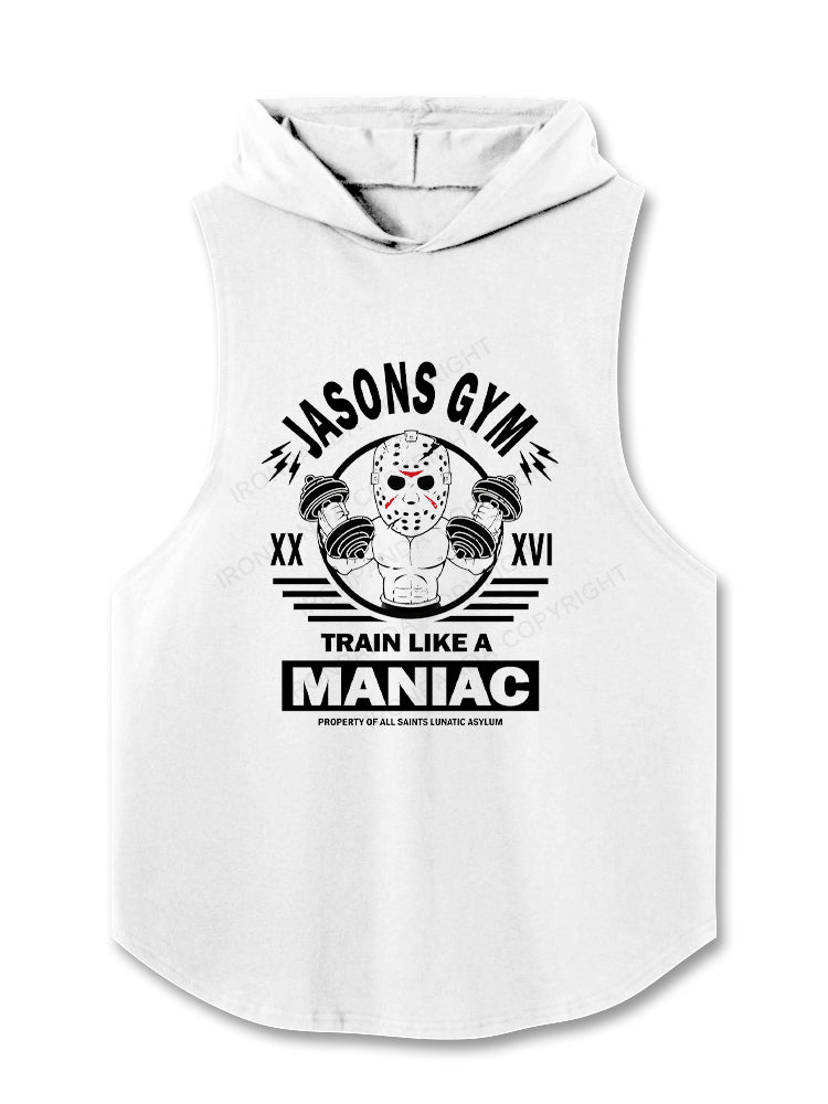 Train Like A Maniac Hooded Tank