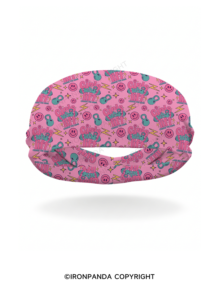 Girls who lift change the game Gym Headband