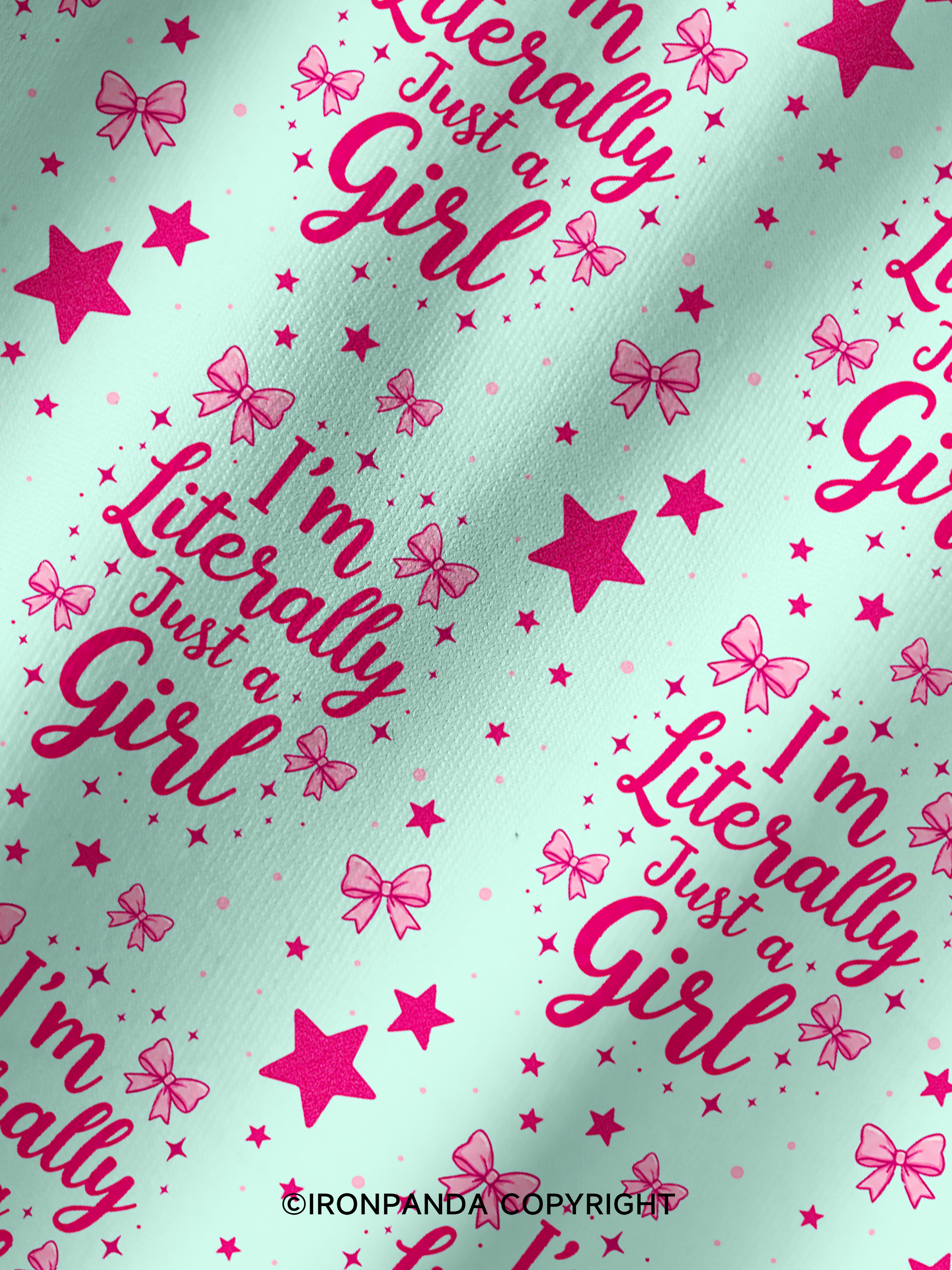 I'M LITERALLY JUST A GIRL GYM Printed Yoga Shorts
