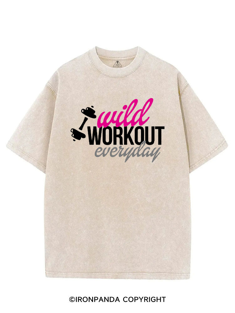 WILD WORKOUT EVERYDAY VINTAGE GYM SHIRT
