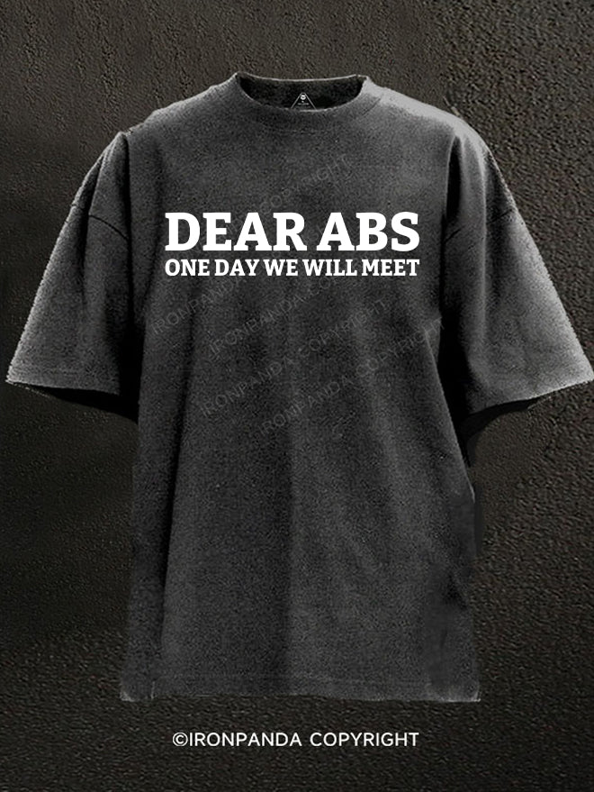 Dear Abs Washed Gym Shirt