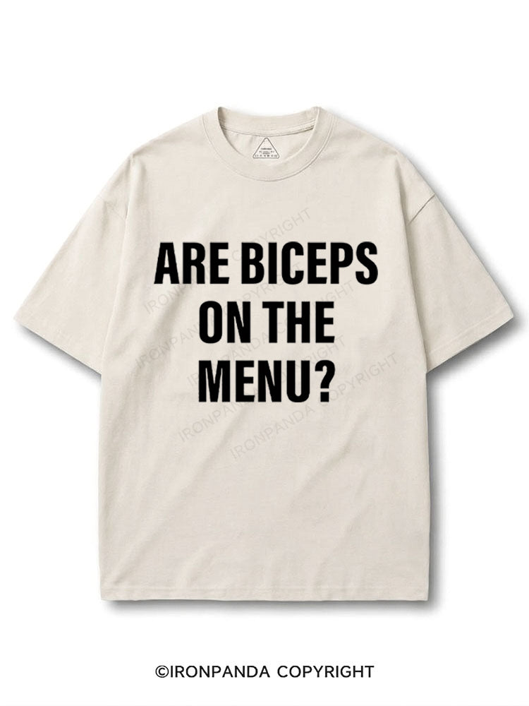 Are Biceps on the Menu? COTTON PUMP COVER