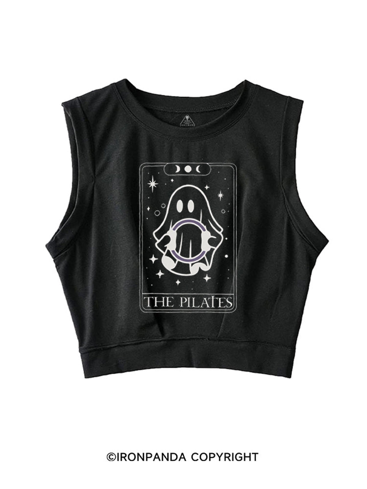 THE PILATES GHOST TAROT SLEEVELESS CROP TOPS