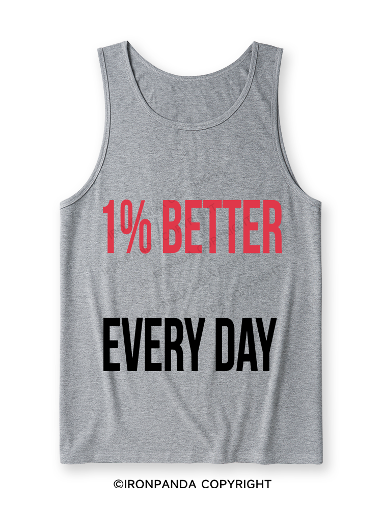 1% Better Every Day Ultra Soft Heather Tank