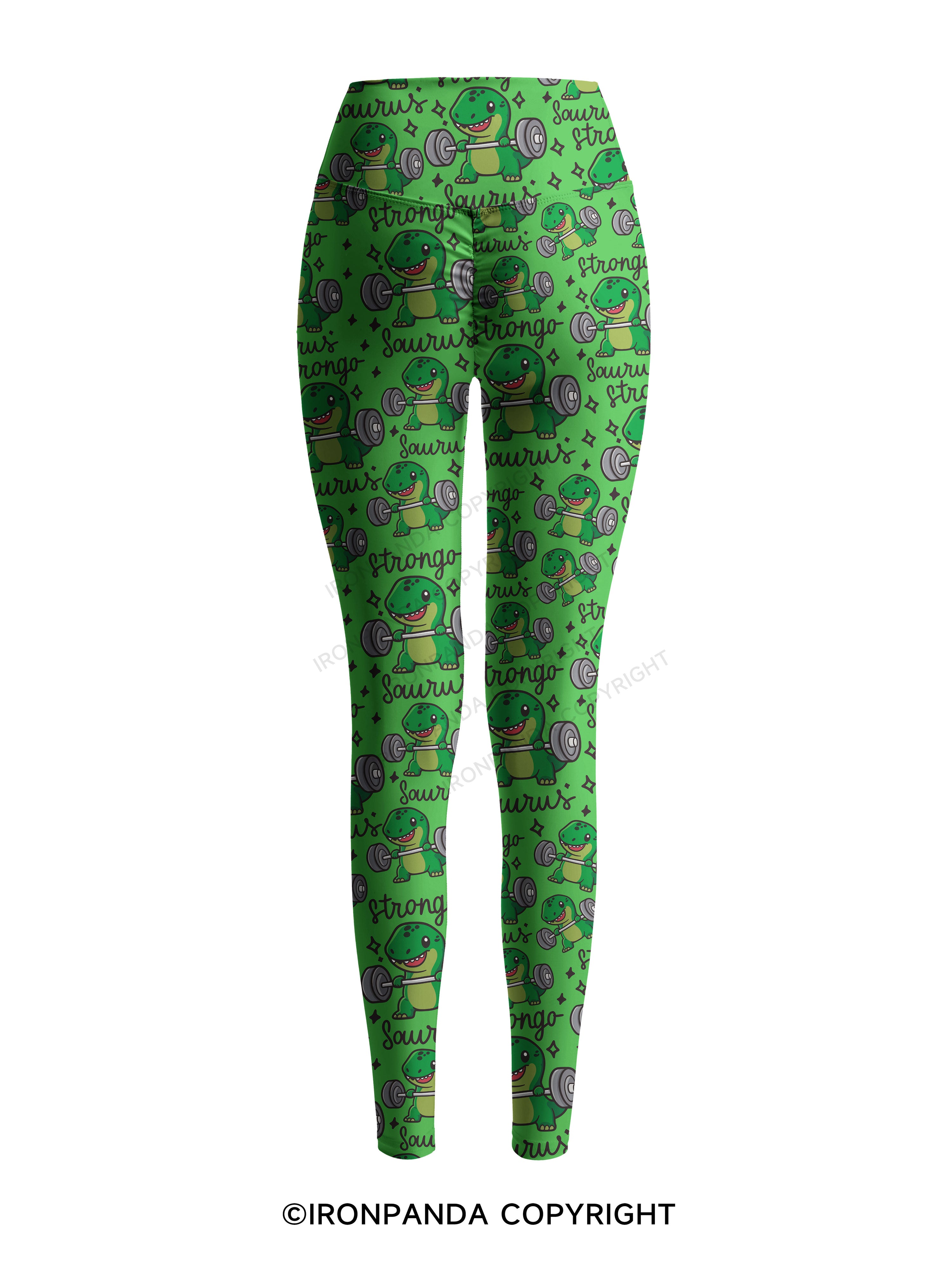 STRONGO SAURUS Printed Yoga Pants