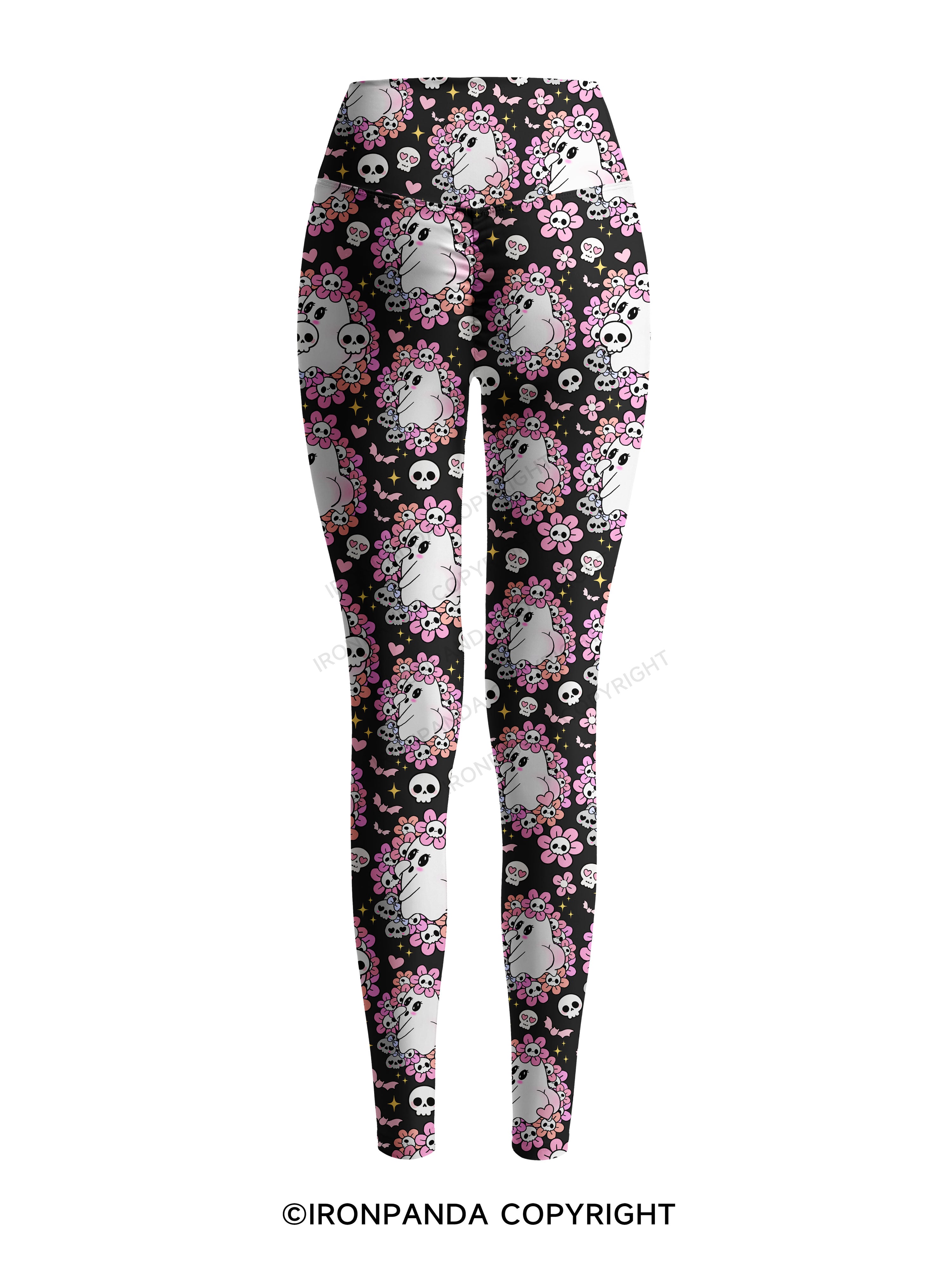 BOO‑TYLICIOUS Printed Yoga Pants