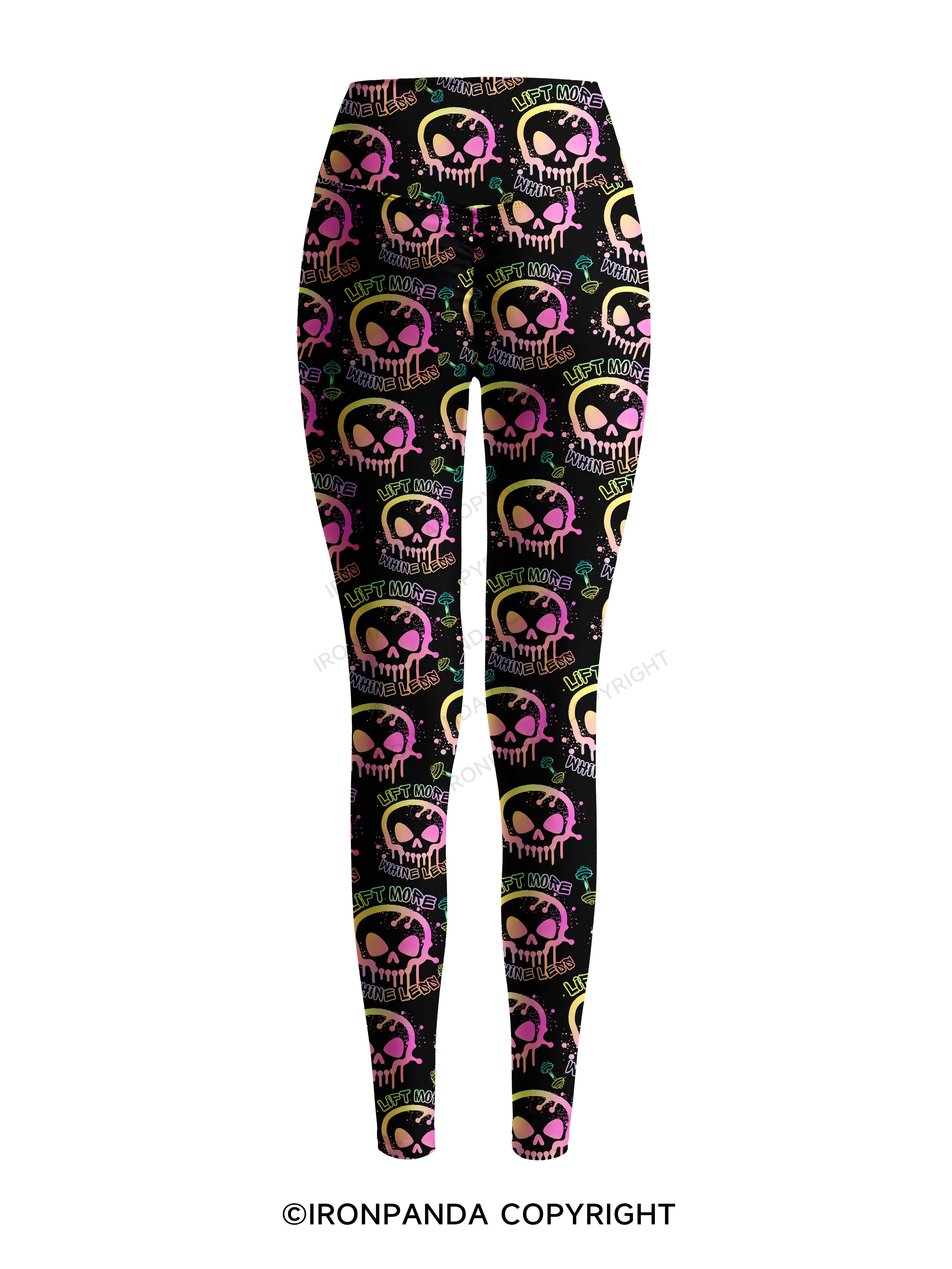 Lift More Whine Less Printed Yoga Pants