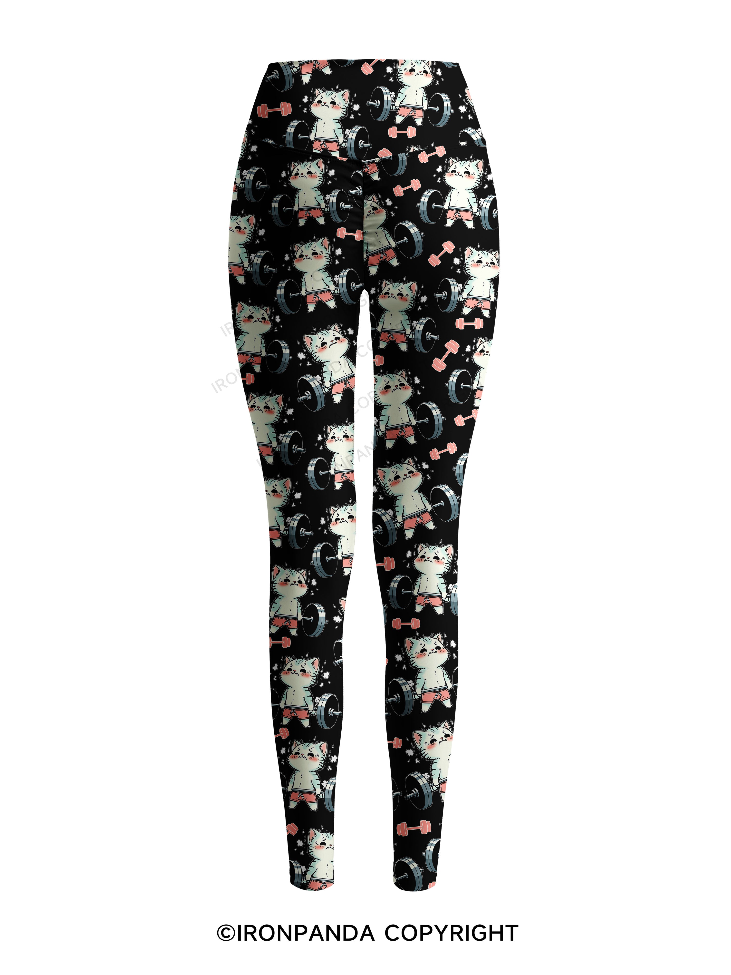 don't fart cat Printed Yoga Pants