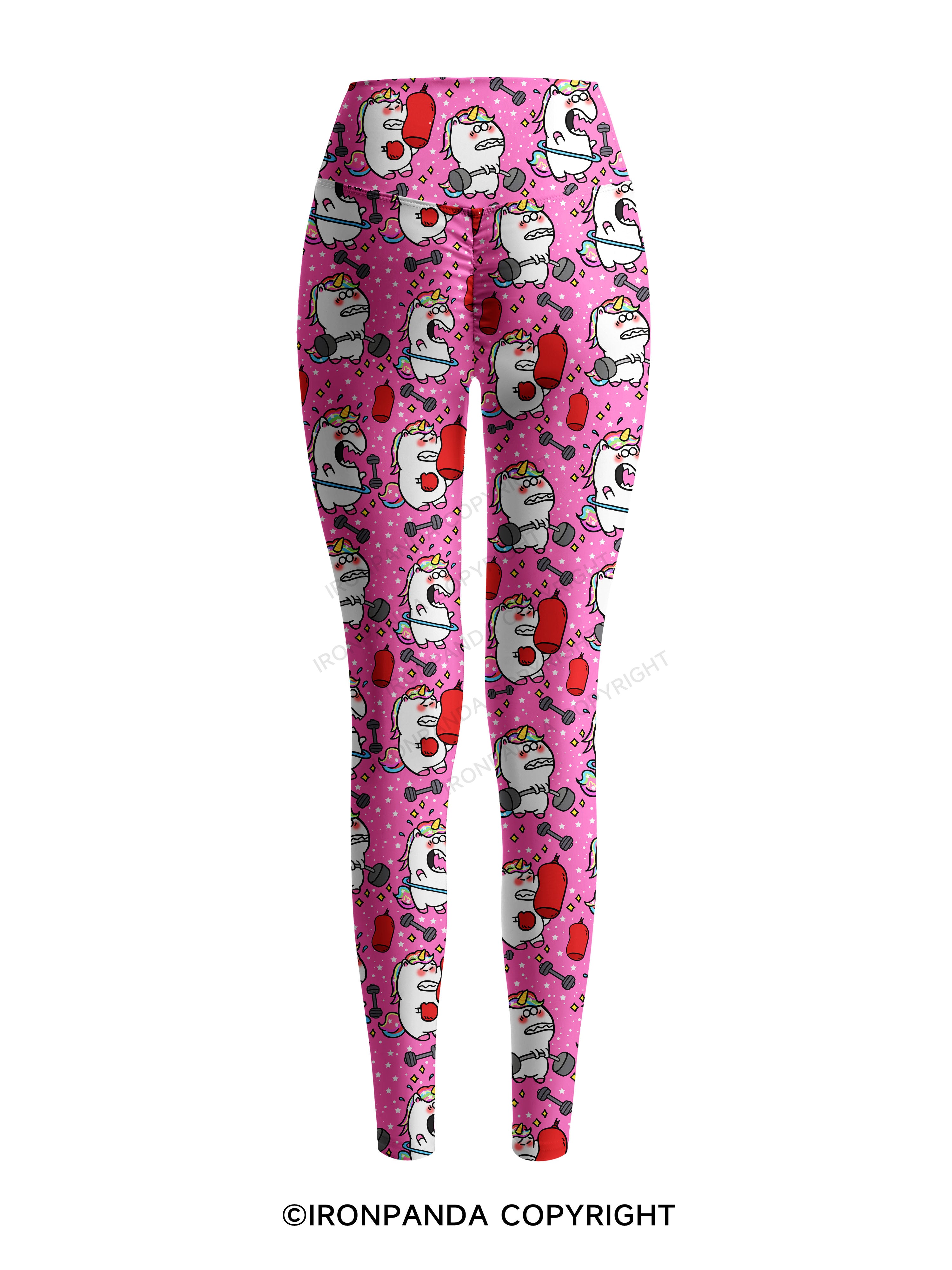 Sweat & Sparkle Printed Yoga Pants