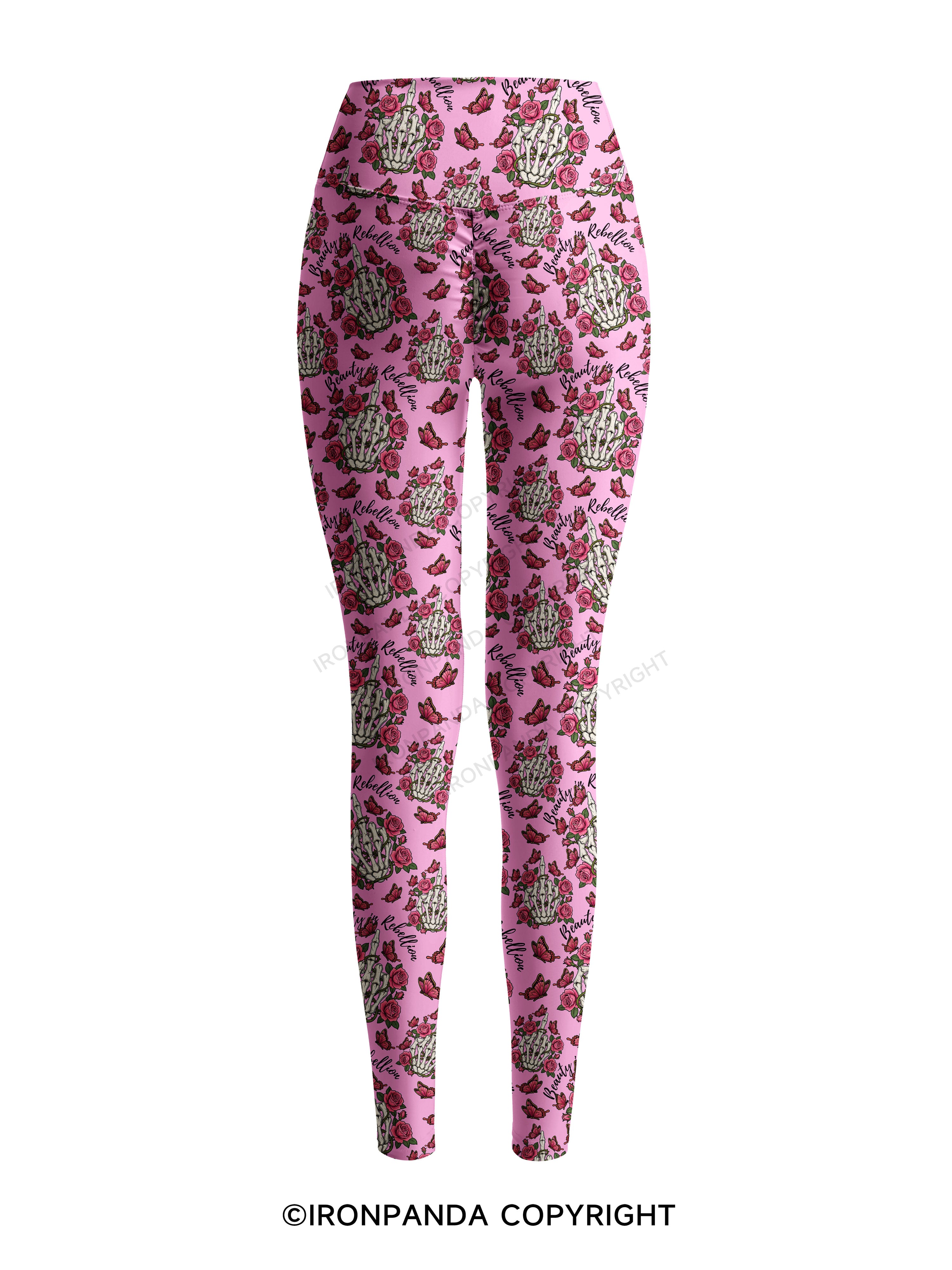 Beauty in Rebellion Cow Printed Yoga Pants