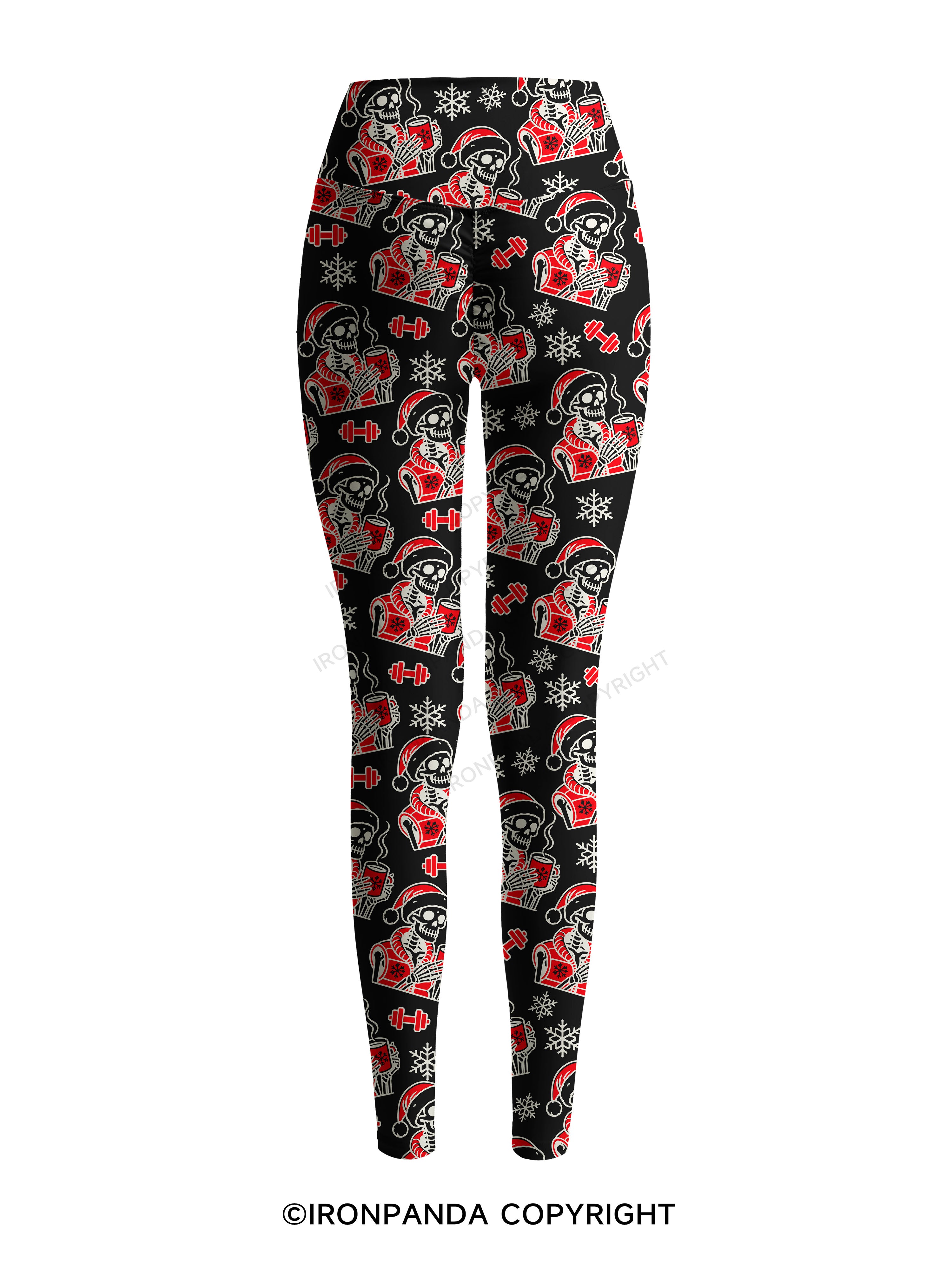 HO HO HOLY SHIT WHAT A YEAR Printed Yoga Pants