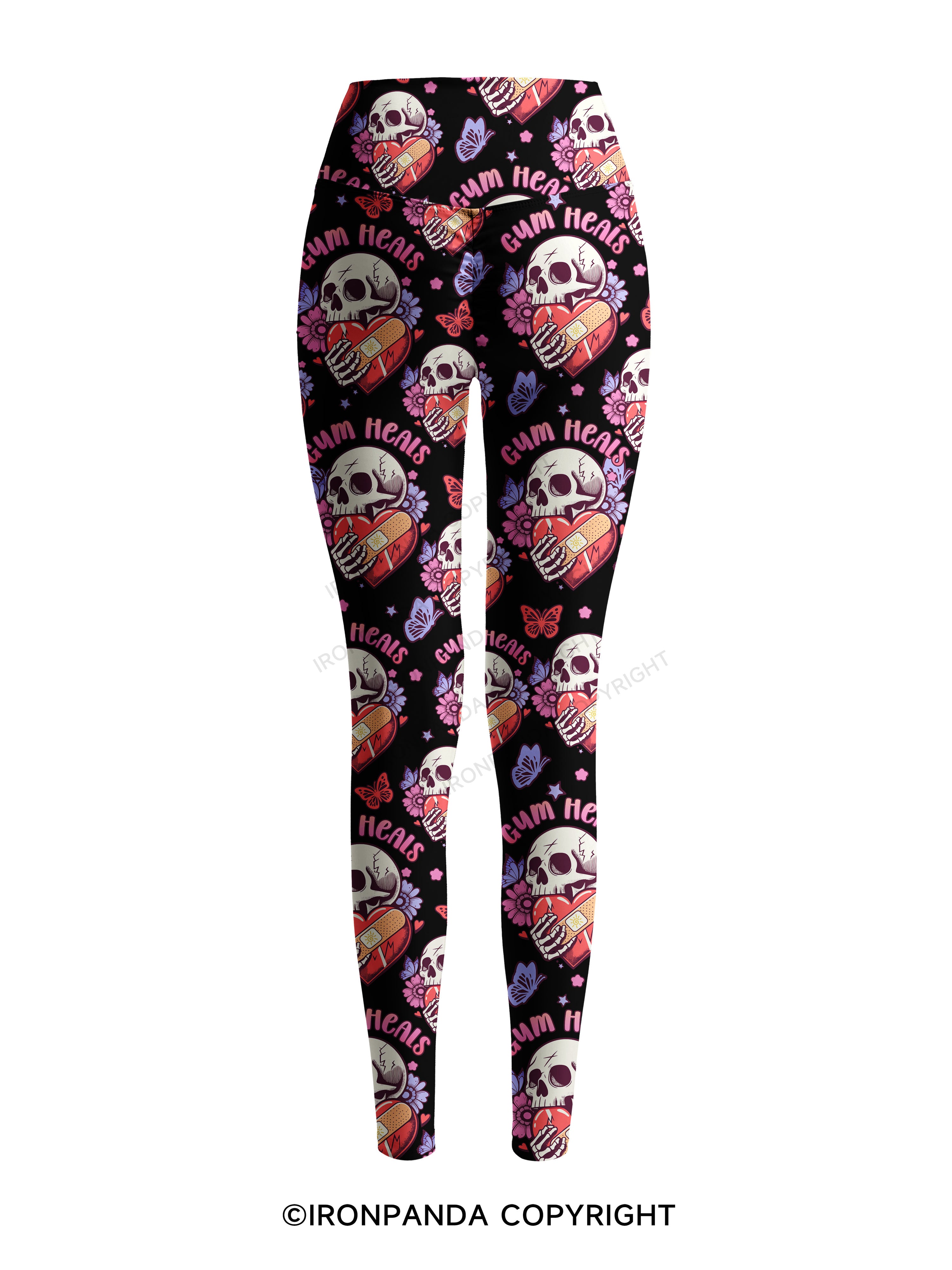 GYM HEALS Printed Yoga Pants