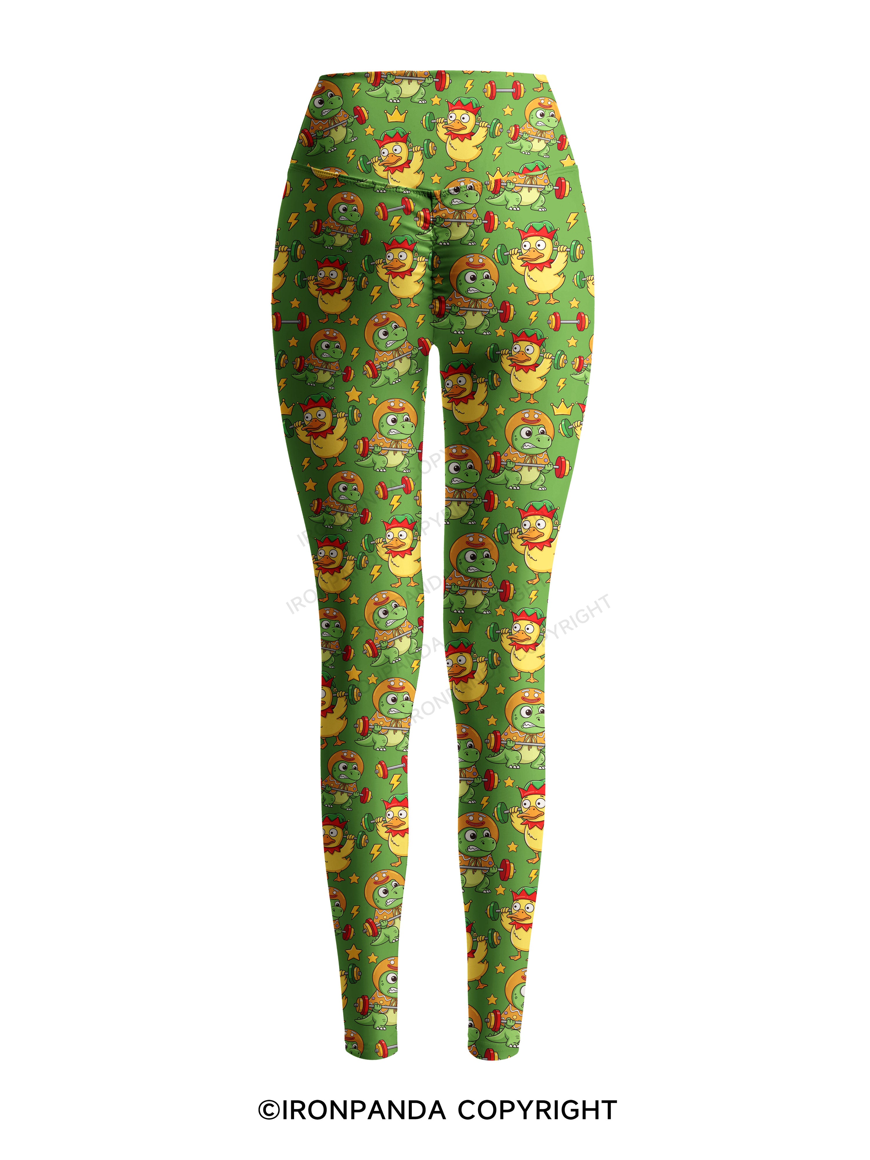 Gains Are Fun Printed Yoga Pants