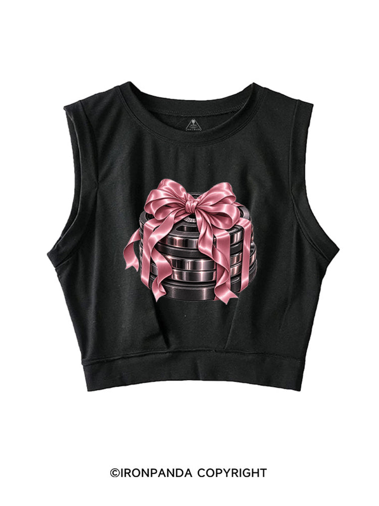 GIFTED GAINS SLEEVELESS CROP TOPS