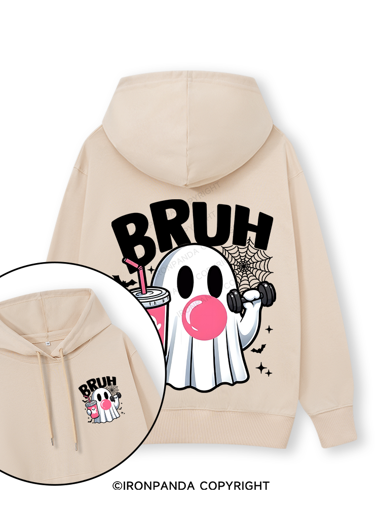 BRUH Double-Sided Printed Classic Gym Hoodie