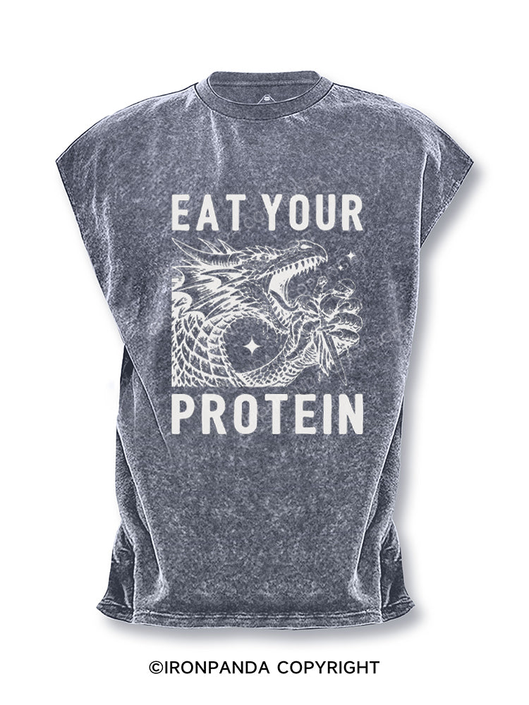Eat Your Protein Cut Off Tank
