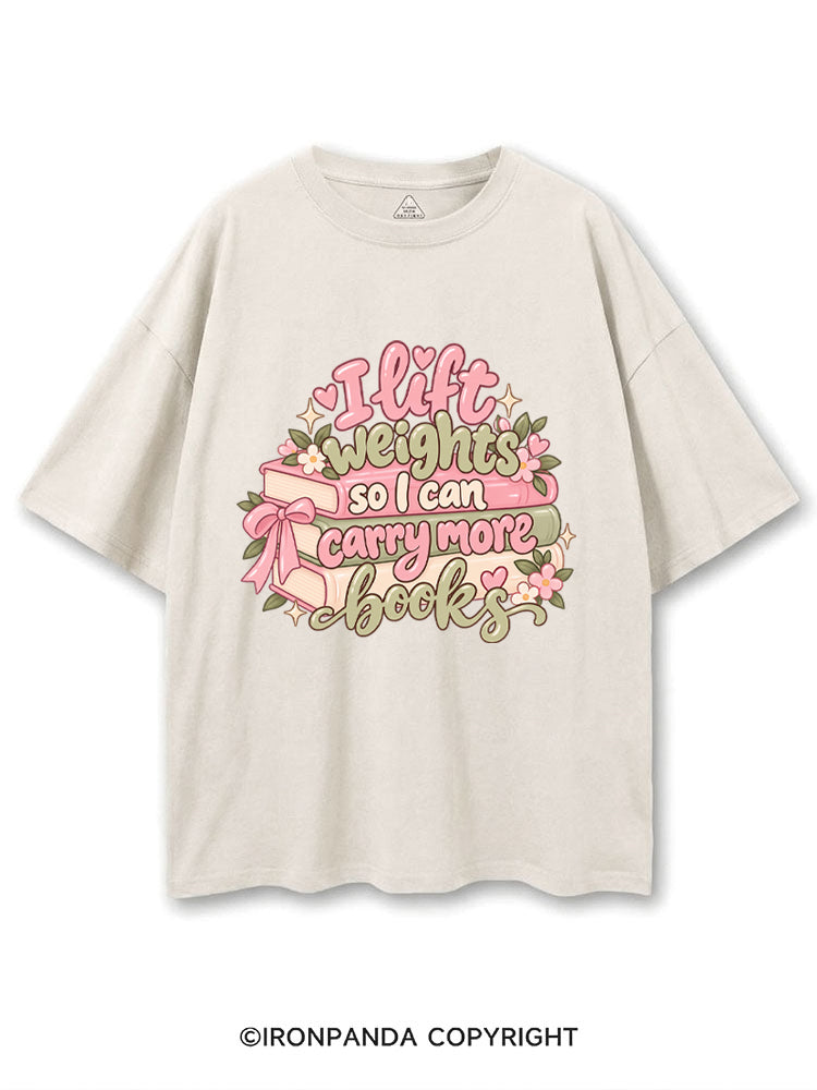 I Lift Weights So I Can Carry More Books COTTON PUMP COVER