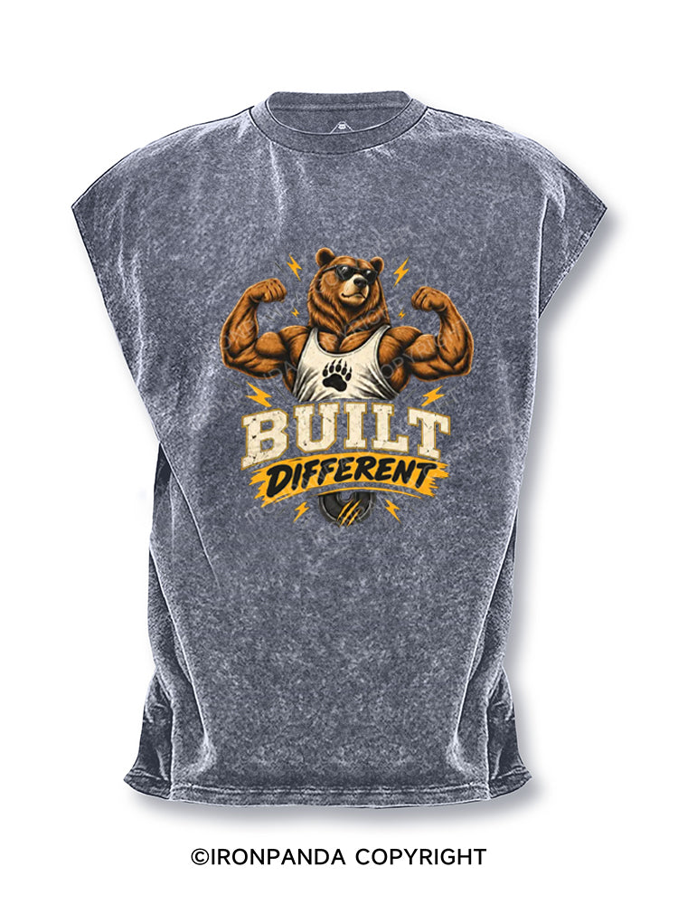 Built Different Bear Cut Off Tank