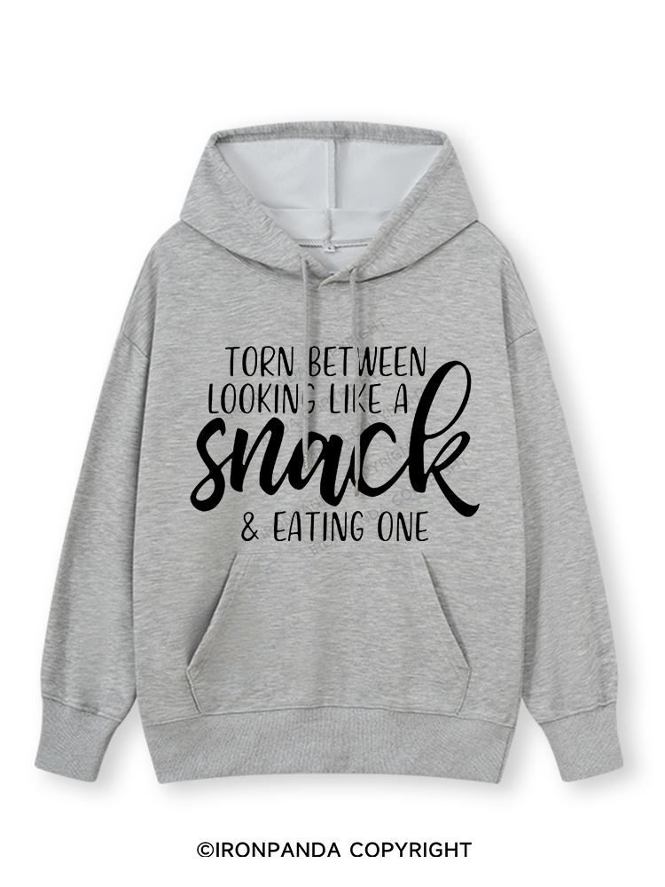 TORN BETWEEN A SNACK AND EAT ONE Classic Gym Hoodie