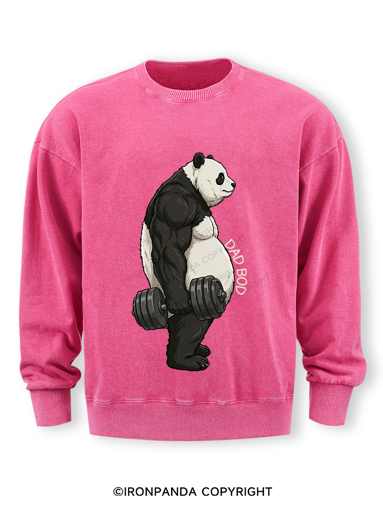 Dad Bod Panda Washed Sweatshirt