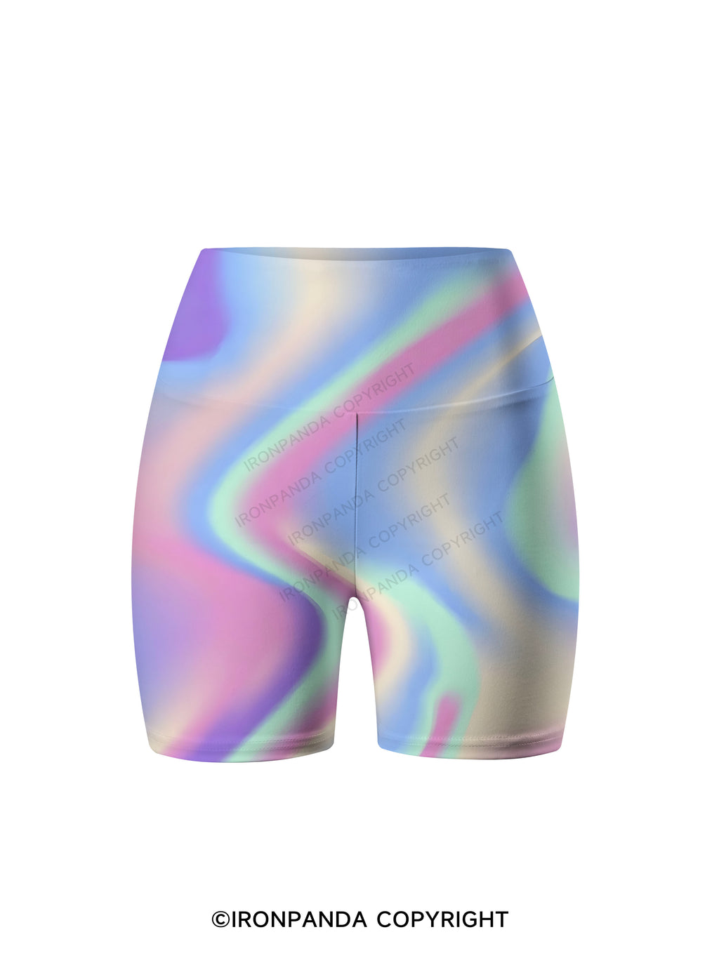 Gradation Printed Yoga Cycling Shorts