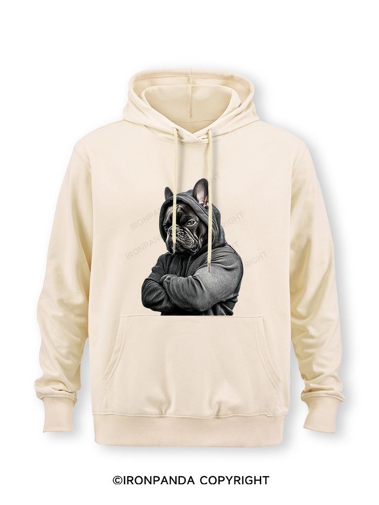Muscular French bulldog Classic Gym Hoodie