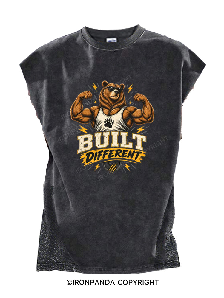 Built Different Bear Cut Off Tank