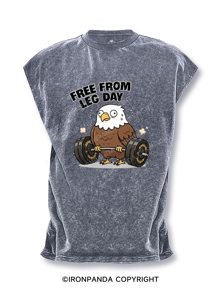 Free From Leg Day Cut Off Tank
