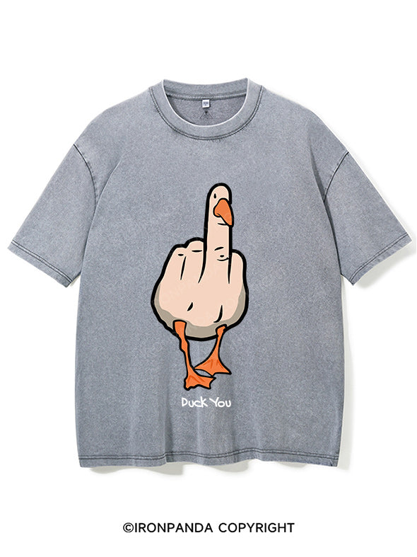 duck you Washed Gym Shirt