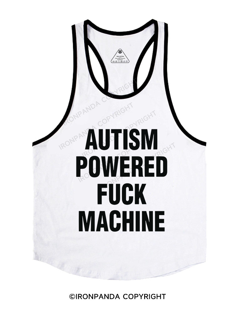 Autism Powered Machine Stringer Gym Vest