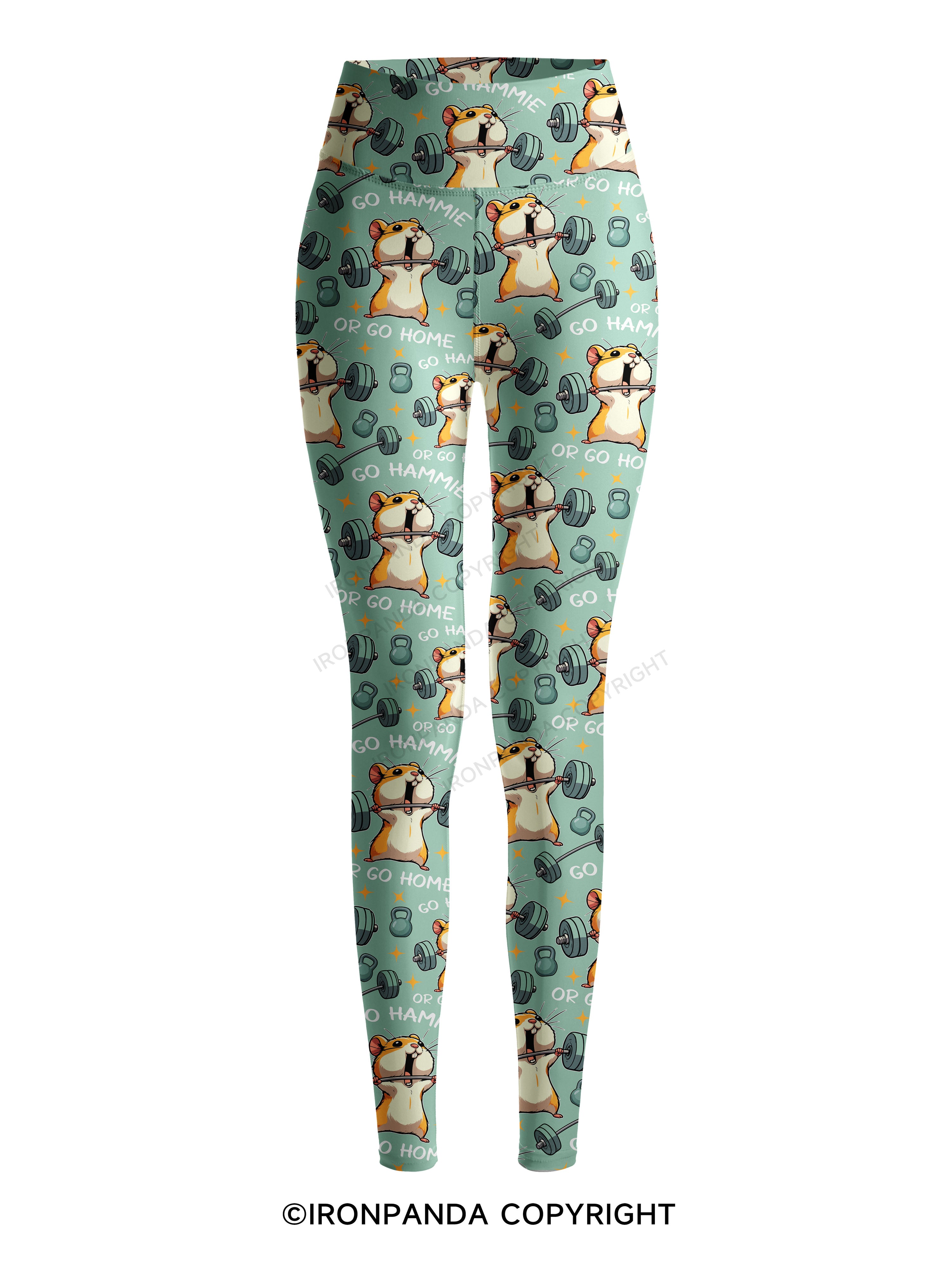 Go hammie or go home! Printed Yoga Pants