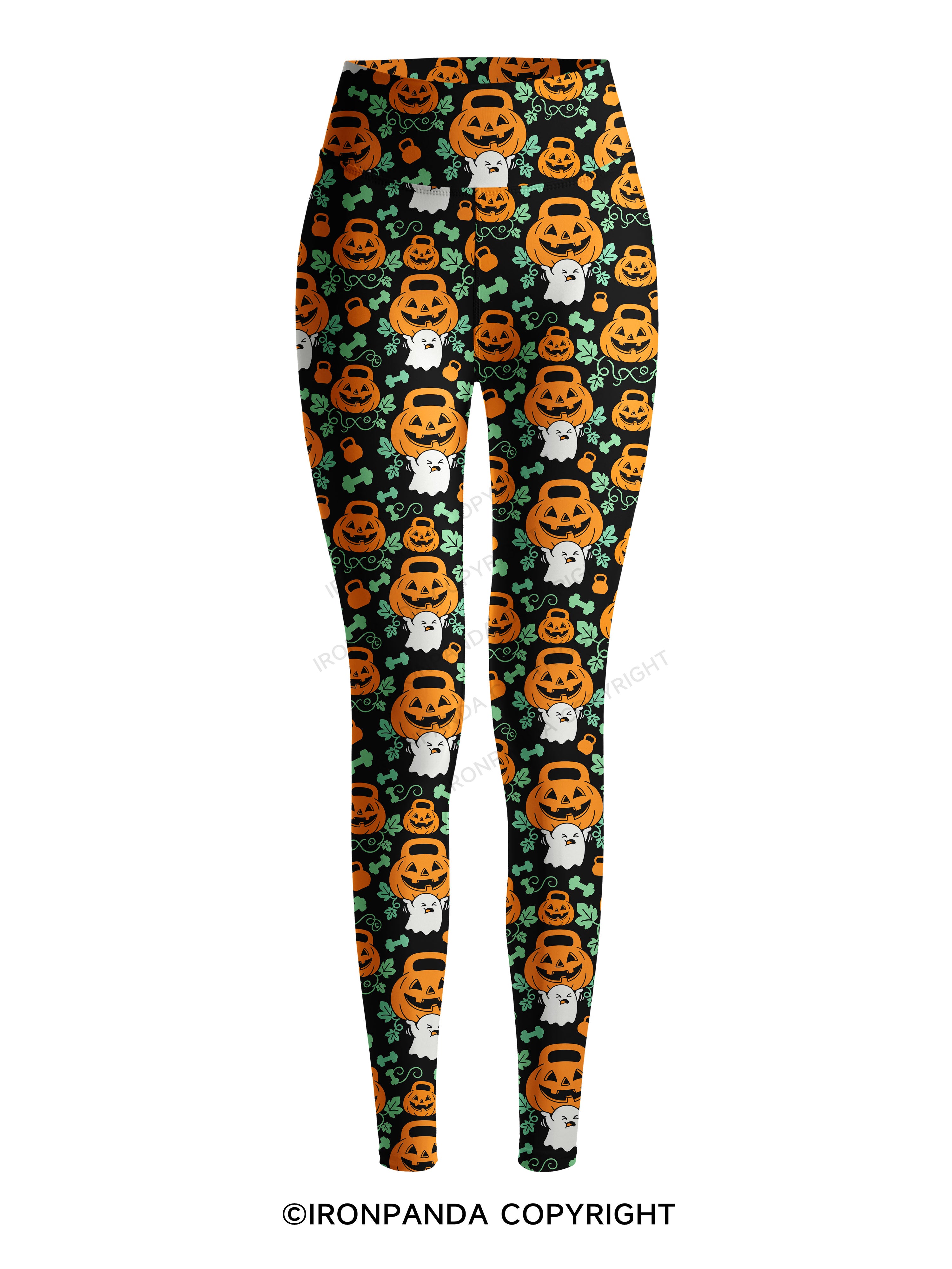 HEAVY SPOOKY Printed Yoga Pants
