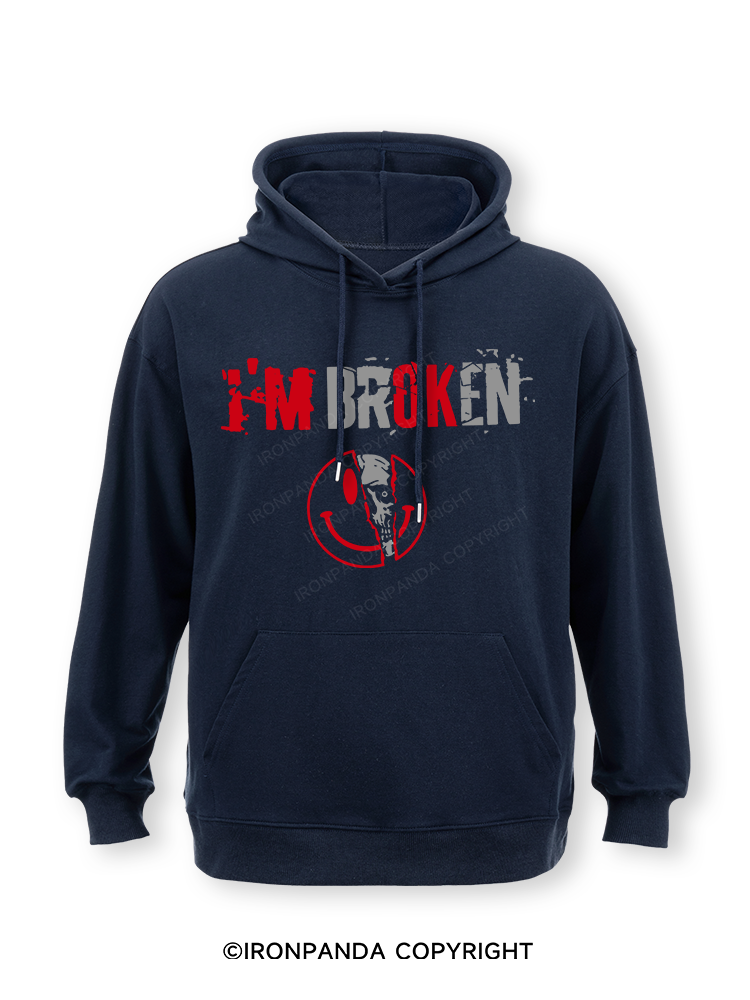 I’m Broken And Smiling Classic Gym Hoodie