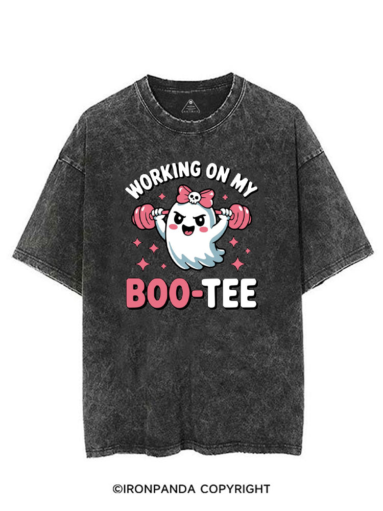 WORKING ON MY BOO-TEE CUTE GHOST VINTAGE GYM SHIRT